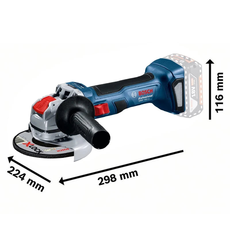 Bosch Cordless Angle Grinder GWX180-LI 125MM