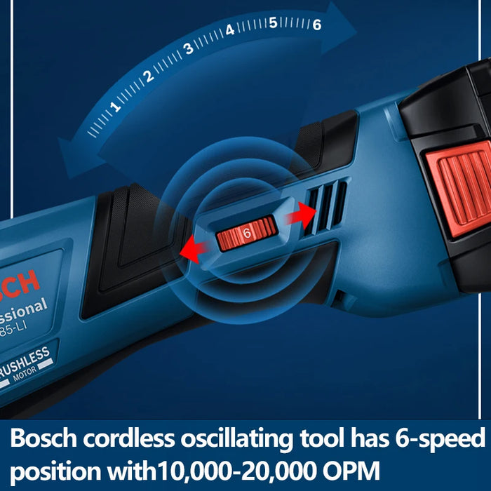 Bosch Cordless Oscillating Multi-Tool GOP 185-Li – 18V Brushless Rechargeable Cutting Machine