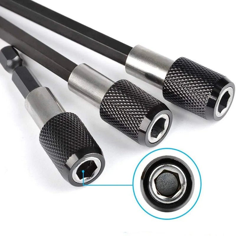 Destornillador magnético de taladro eléctrico de liberación rápida con vástago hexagonal de 1/4 de pulgada 