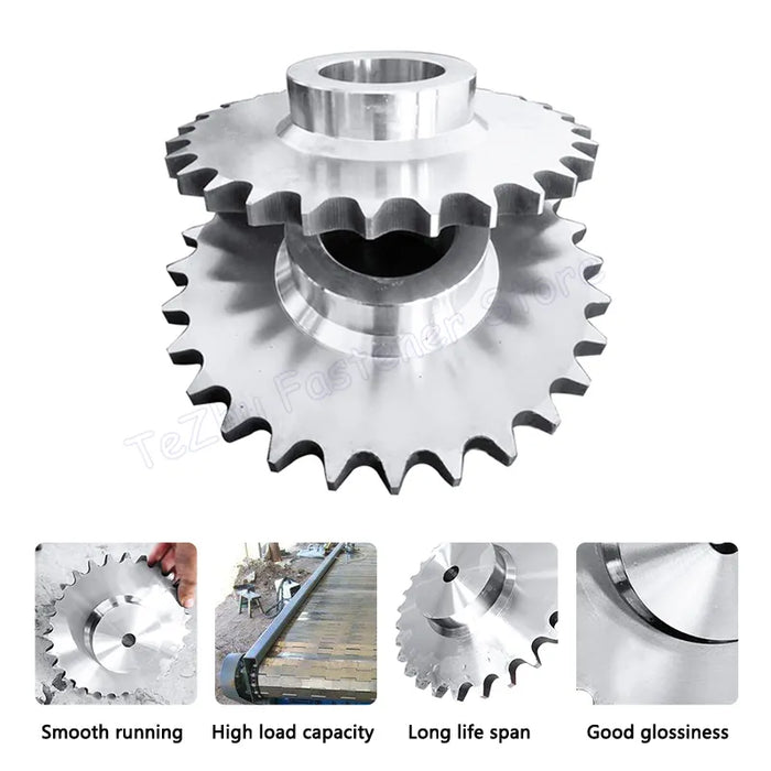 1 Stück 10T-25T 06B Kettenrad für Rollenkette 10 11 12 13 14 15 16 