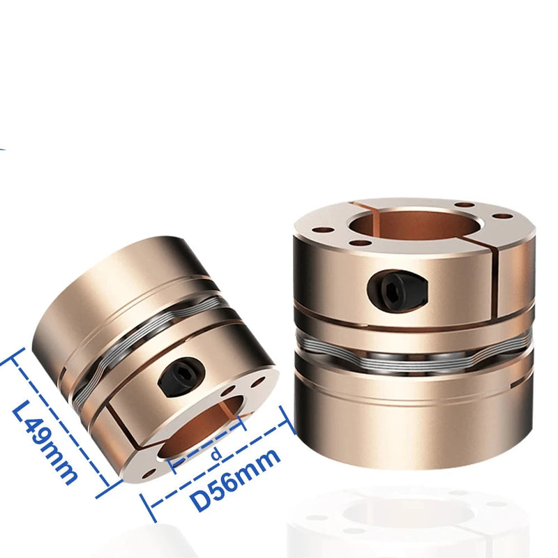 Acoplamiento de diafragma flexible D56L49 14 mm a 30 mm 8 tornillos más grande 