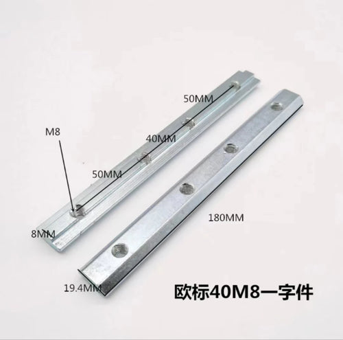 One-Word Connector for  Aluminum Profiles System – 10PCS Set