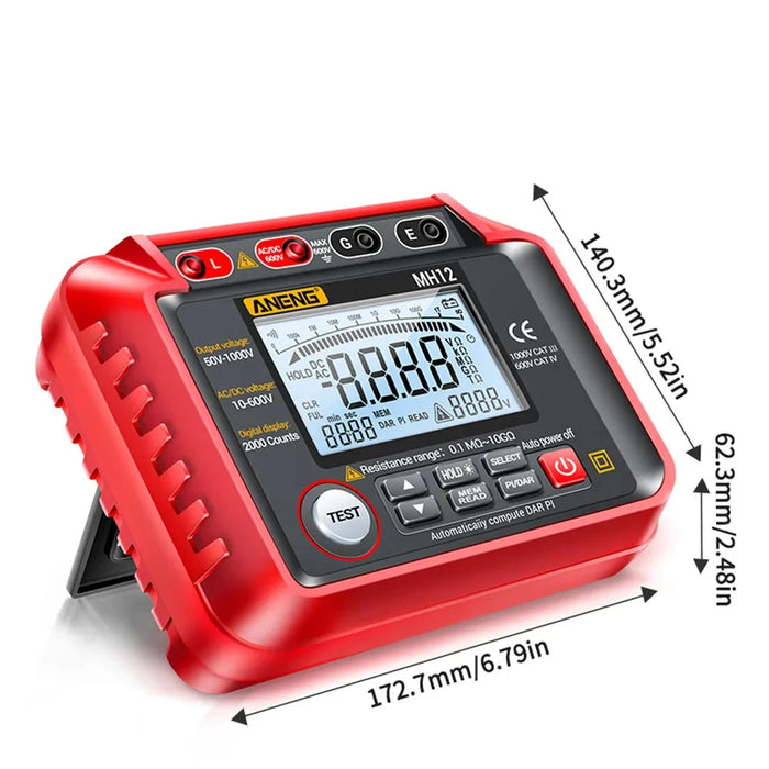 MH12 Digital Megohmmeter High Voltage Insulation Tester