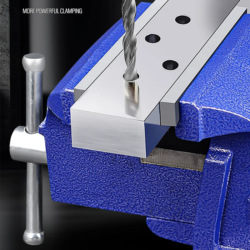 Heavy Duty Bench Vise 4" 5" 6" – 360° Swivel Base Cast Iron Vice