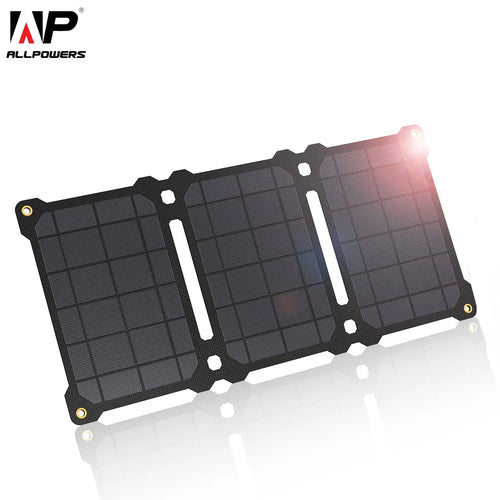 ALLPOWERS Cargador Solar 5V/18V Panel solar Plegable Con Puerto USB 