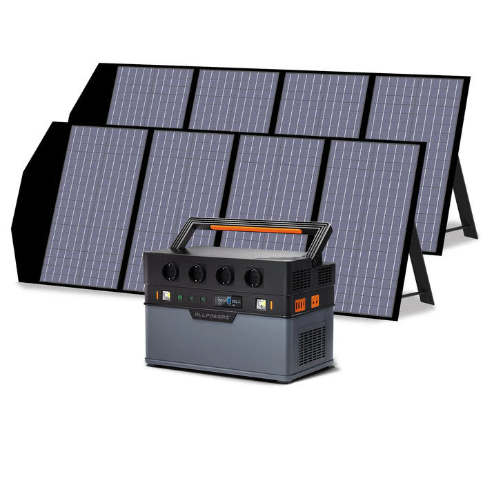 ALLPOWERS 1500W Power Station with Solar Panel Included, 1092Wh