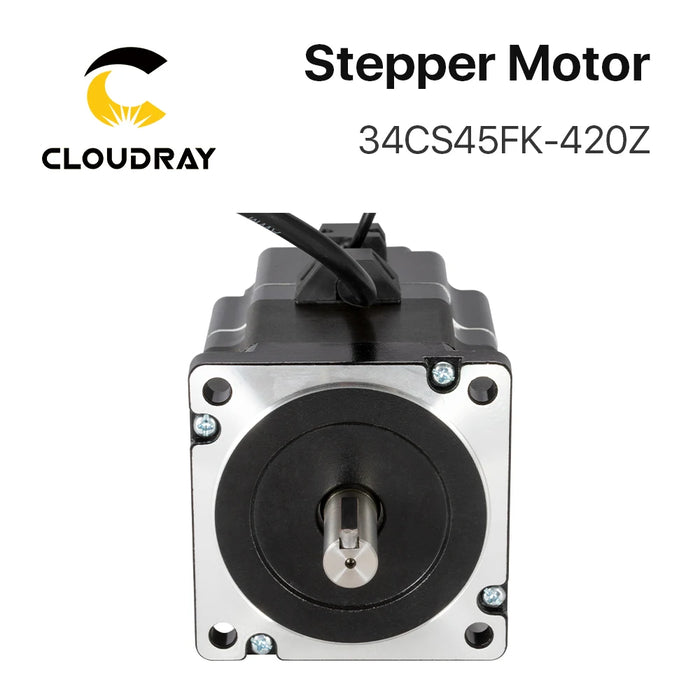 Nema 34 Stepper Motor - 119mm, 4.5Nm, 4.2A, with Brake & Keyway Shaft, 2-Phase