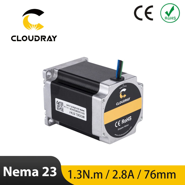 Nema 23 Stepper Motor - 57mm, 130Ncm, 2.8A, 2-Phase, 4-Lead