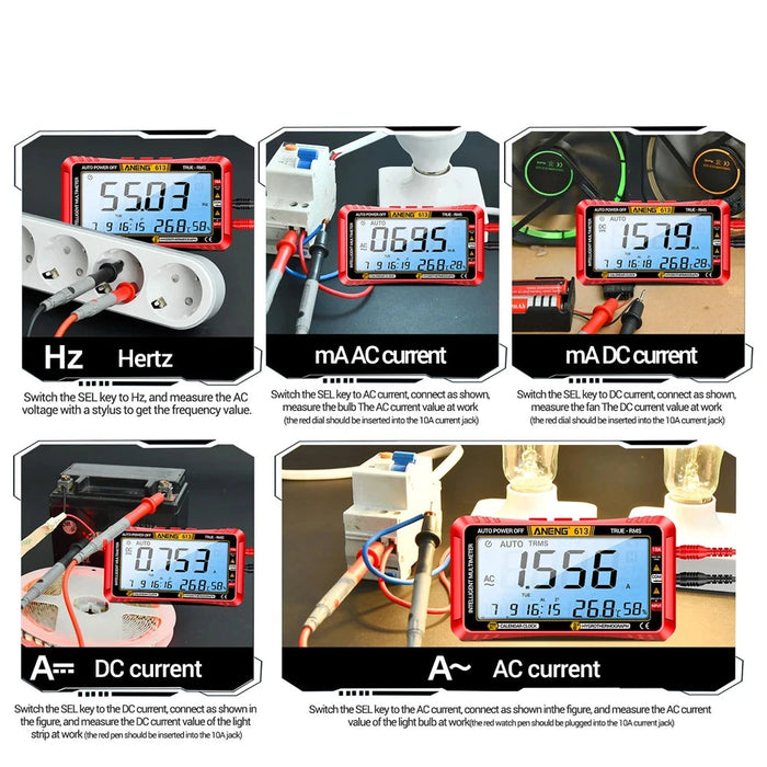 Smart Multimeter - 4000 Count Digital Tester for AC/DC Voltage, Current, Resistance, and More