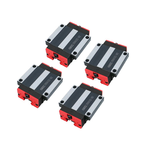 4pcs HGH25CA Square Carriages HGW25CC Flange Slider Blocks