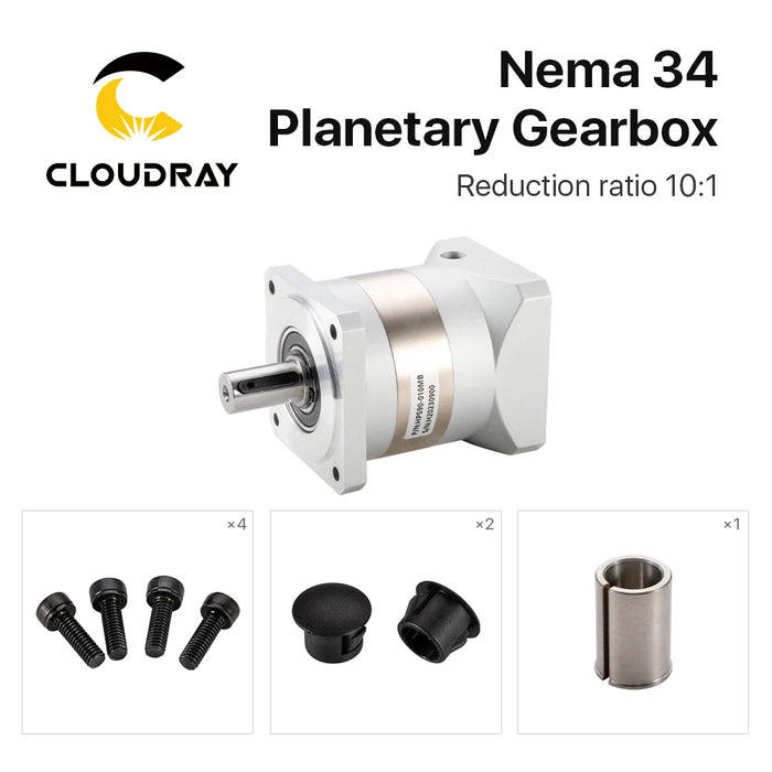 Cloudray Nema 34 Planetary Gearbox - Speed Reducer with 10:1 Ratio