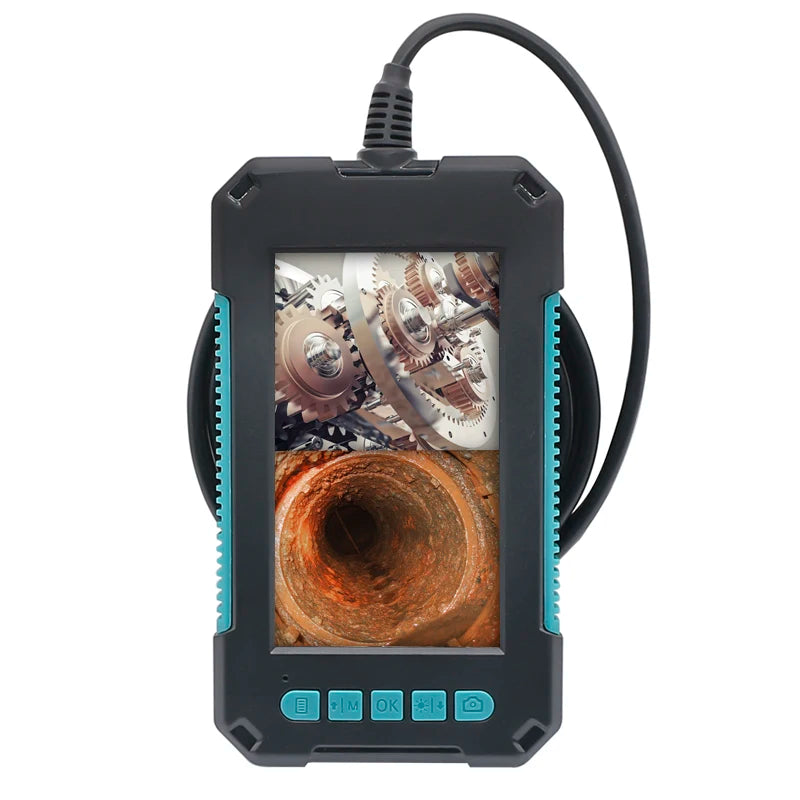 Endoscopio industrial con vídeo de doble lente - Boroscopio con cámara impermeable IP67 