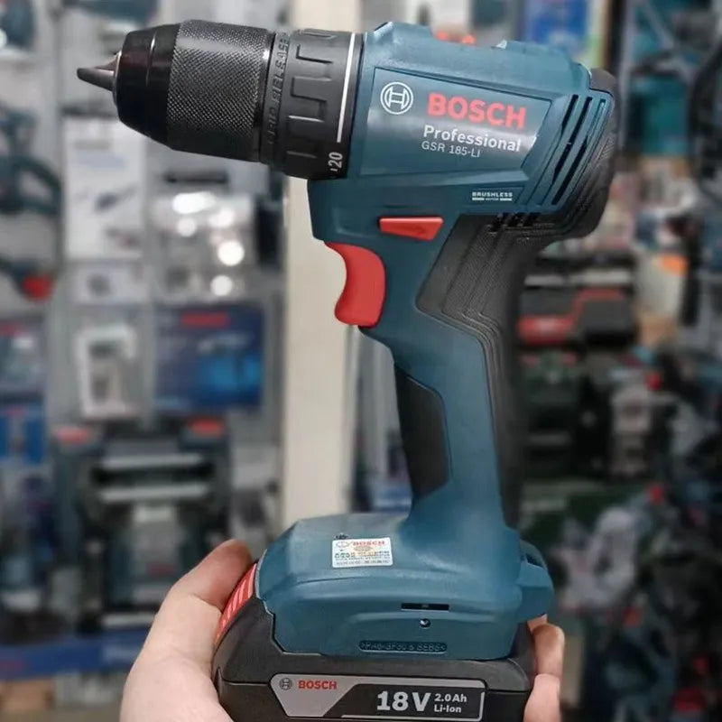 Bosch 18V Brushless Cordless Drill Driver GSR 185-Li (Electric Screwdriver)