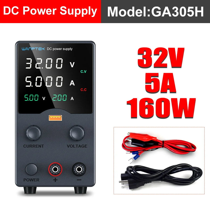 Adjustable DC Bench Power Supply 30V 5A–10A USB Display Lab Voltage Regulator (GA3010H / DPS3010U)