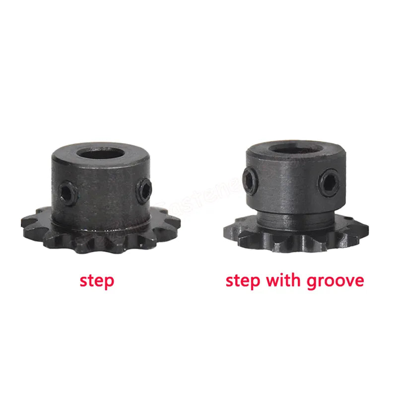 1 pieza 12T 04C engranaje de cadena 45 # acero 12 dientes piñón de accionamiento Industrial 