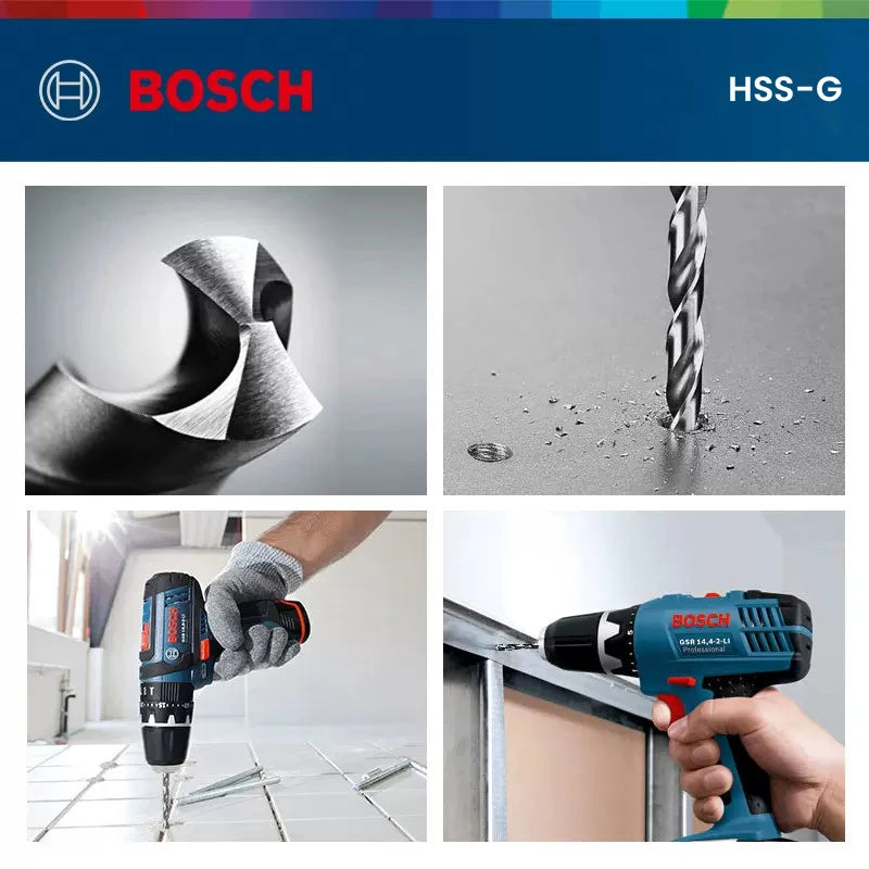 Bosch Professional Juego de brocas hexagonales PointTeQ para metal, 10 piezas 