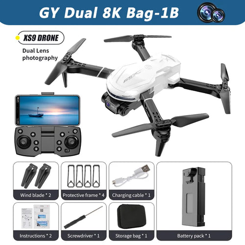 XS9 Drone 8K Professional HD Dual Camera GPS Obstacle Avoidance