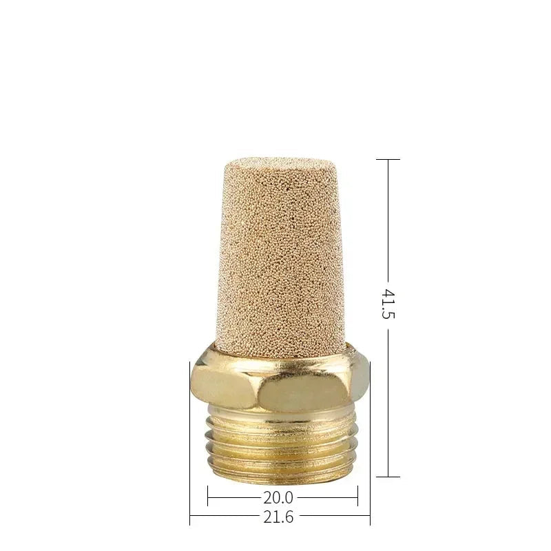 Brass Pneumatic Exhaust Muffler Silencer M5 – G1 (1/8"–1") | BSL Noise Reduction Filter (10–200 PCS)