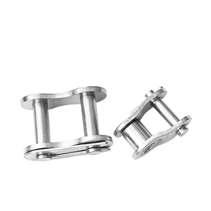 Conector de eslabones de cadena de rodillos de acero inoxidable 304, 1 unidad, 04C 05B 06B 06C 