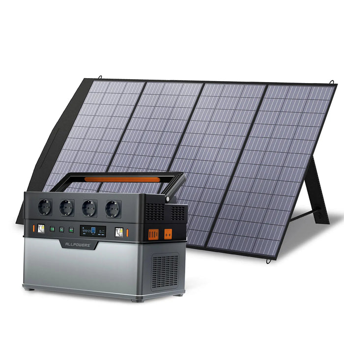 ALLPOWERS 1500W Portable Powerstation  & Solar Panel Power