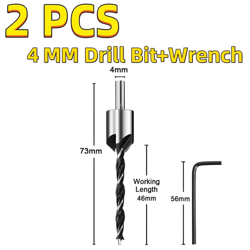 Countersink Drill Bit Set – Reamer, Woodworking Chamfer, and Counterbore Pilot