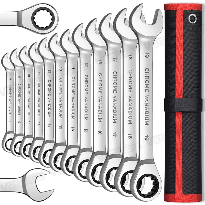 Key Ratchet Wrench Set 72 Tooth Gear Ring Torque Socket Wrench Set