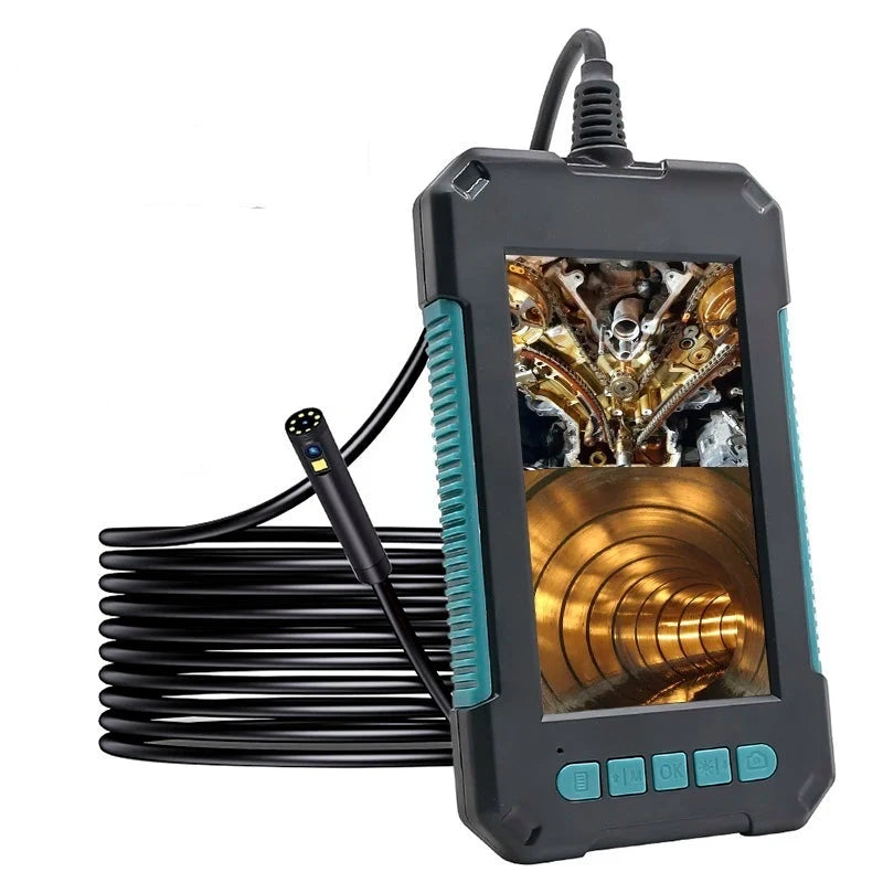 Endoscopio industrial con vídeo de doble lente - Boroscopio con cámara impermeable IP67 