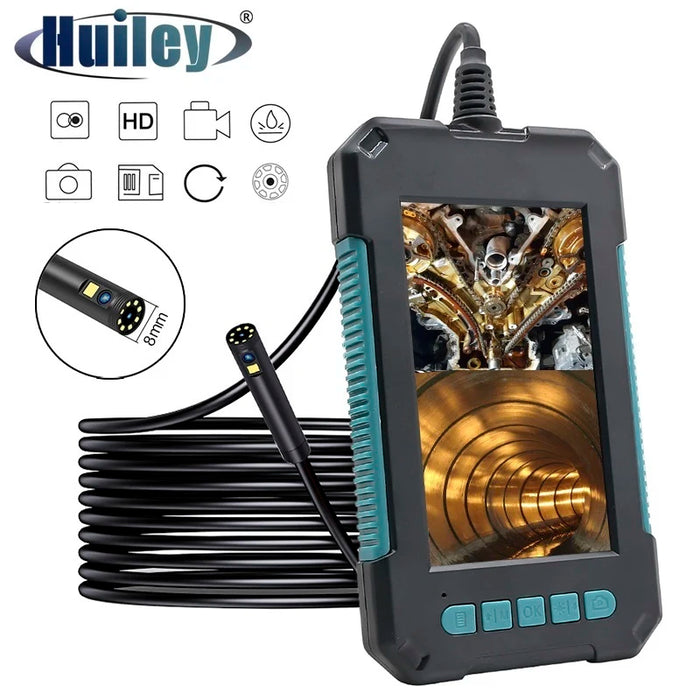 Waterproof Video Industrial Endoscope with 4.3" HD Screen – (2m, 5m, 10m Cable Options)