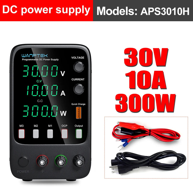 Adjustable DC Bench Power Supply 30V 5A–10A USB Display Lab Voltage Regulator (GA3010H / DPS3010U)