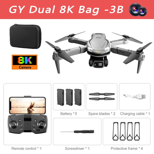 V88 Drone 8K Professional HD Aerial Dual-Camera Omnidirectional