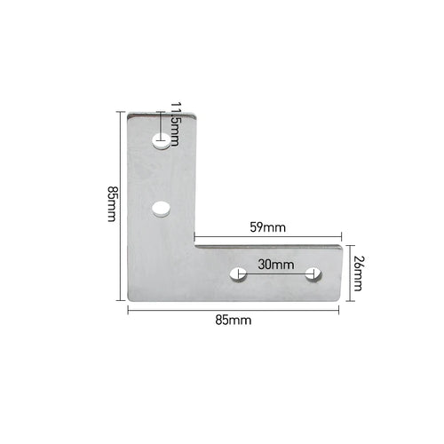 20/30/40/4080/4590L T-Shaped CrossSteel Connecting plate 5/10PCS
