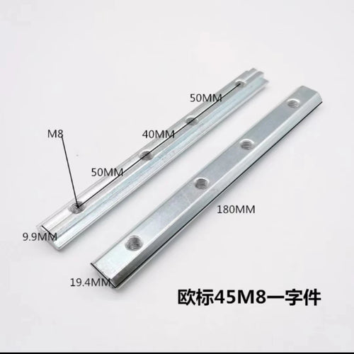 Conector de una palabra para perfil de aluminio estándar europeo 10PCS 