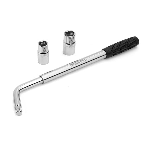 WORKPRO Telescoping Lug Wrench – Car Repair Tool Kit