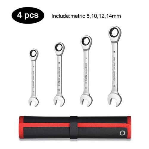 Ratcheting Combination Wrench Set