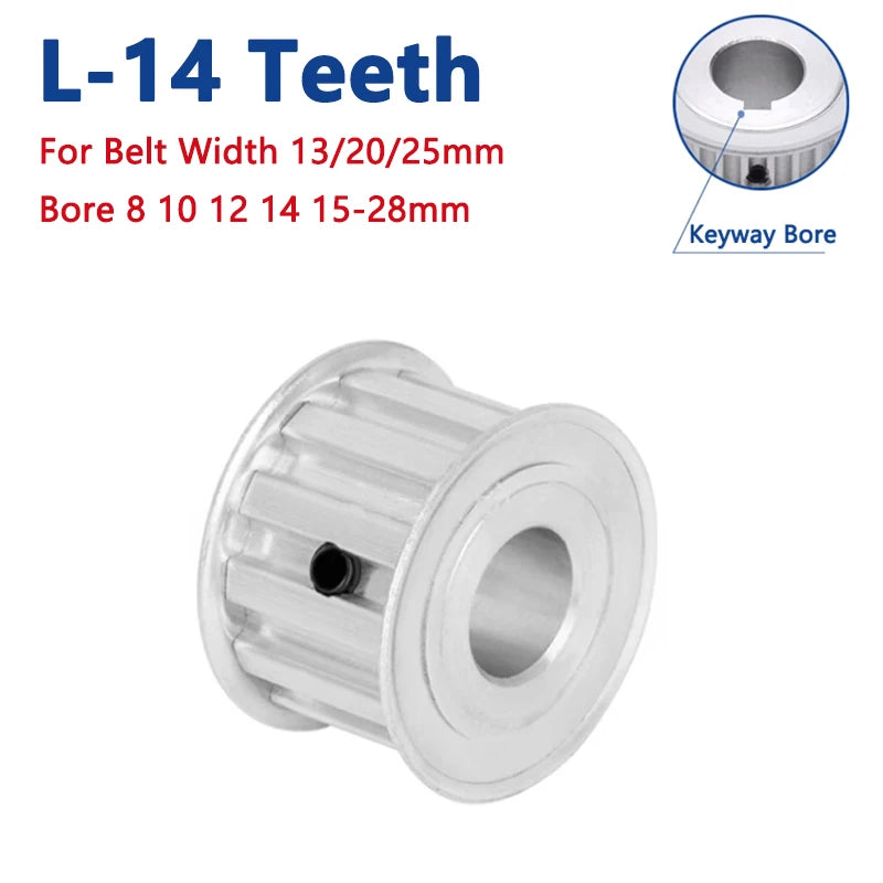 14 Teeth L Timing Pulley - Aluminium Synchronous Wheel