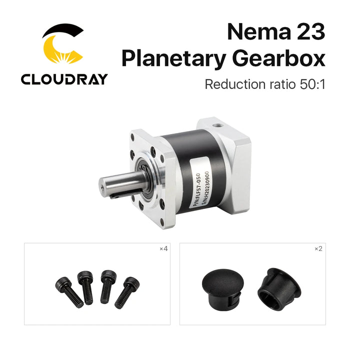 Cloudray Nema 23 Planetary Gearbox - Speed Reducer with 50:1 Ratio