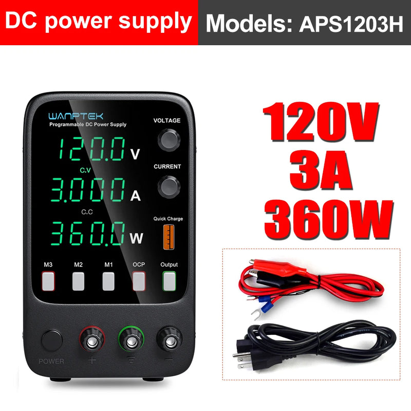 Adjustable Lab DC Power Supply 30V–160V Encoder Control with Memory Function (APS / EPS / TPS Series)