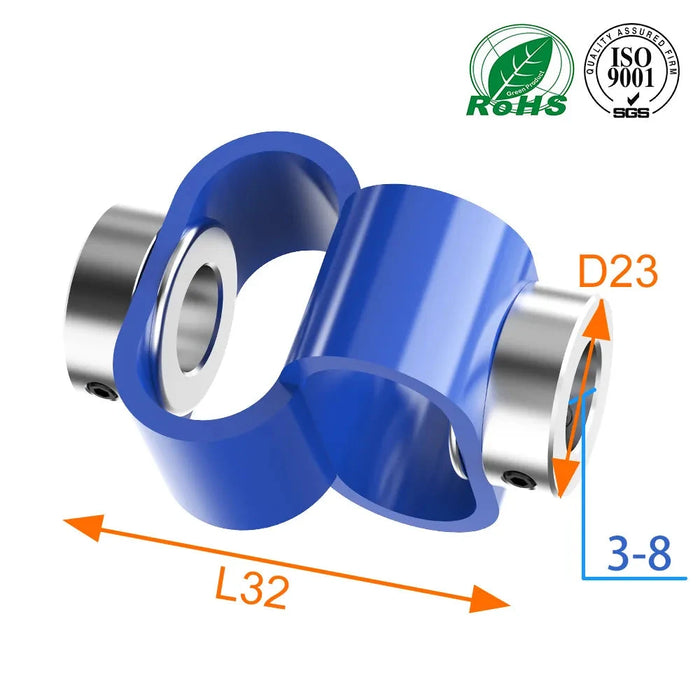 8-shaped Coupler D23L32 Type Plastic Flexible Eccentric