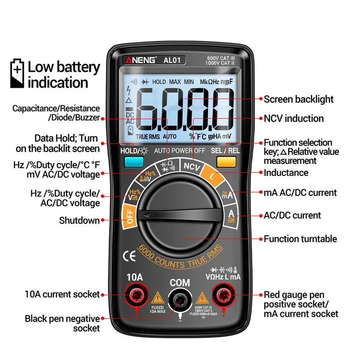 Inductance Digital Multimeter