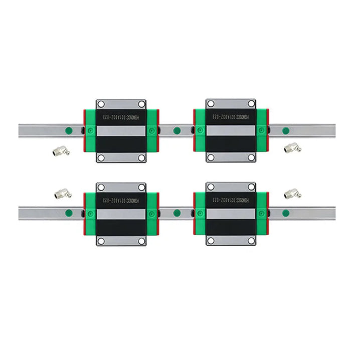 2Pcs HGR25 Linear Guide Rail Kit - 1200mm to 2500mm