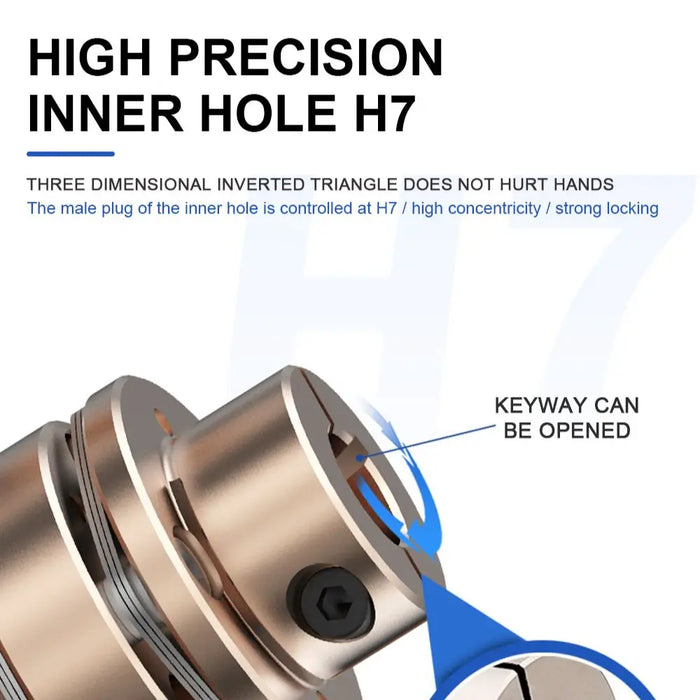 Flange Coupling LED D34L33/45 Flexible Motor Shaft Coupler Aluminium