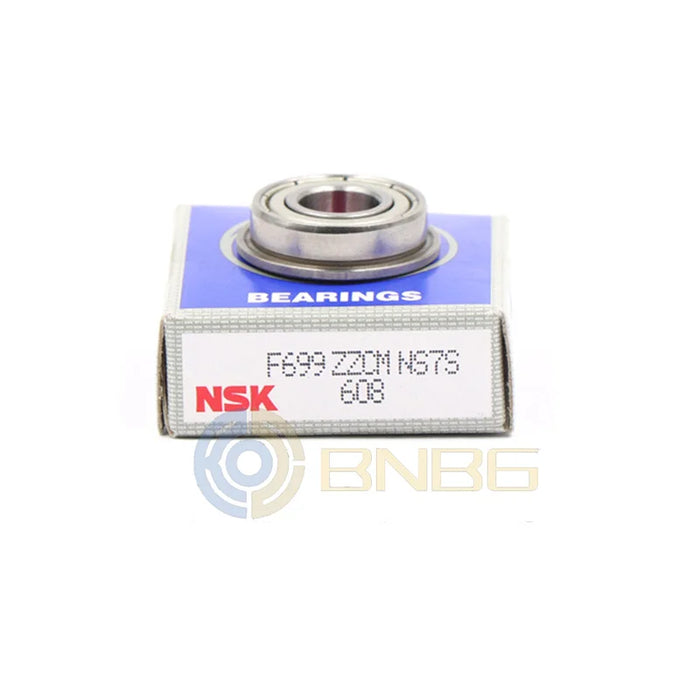 NSK Flange Ball Bearings MF63 - MF148 (ZZ) - High Precision Miniature Bearings (5Pcs)