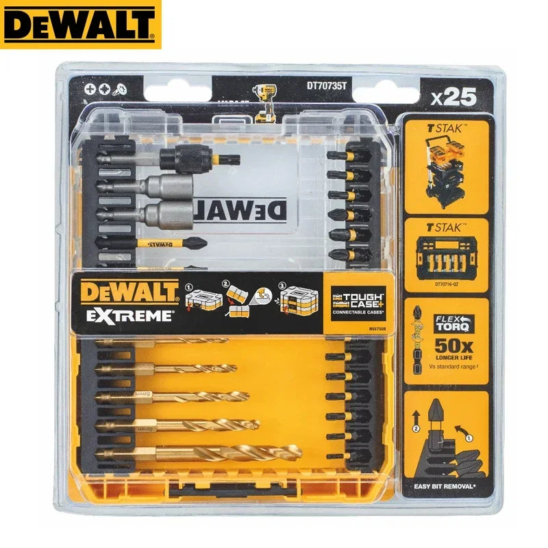 DEWALT DT70735T FLEXTORQ Juego de brocas para taladro inalámbrico, 25 piezas 