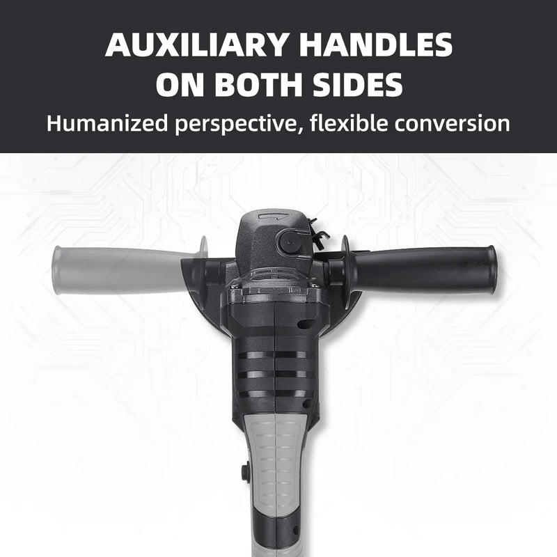 Amoladora angular sin escobillas Drillpro de 125 MM, amoladora inalámbrica 