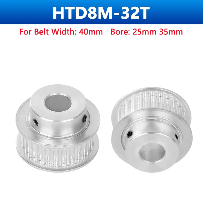 HTD 8M Timing Pulley with Step