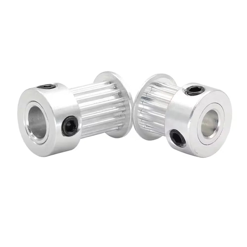 2GT / GT2 Timing Pulley (BF / K Type) – Aluminum Synchronous Pulley, 14T–25T, Bore 3–12 mm, for 6/10 mm Belts