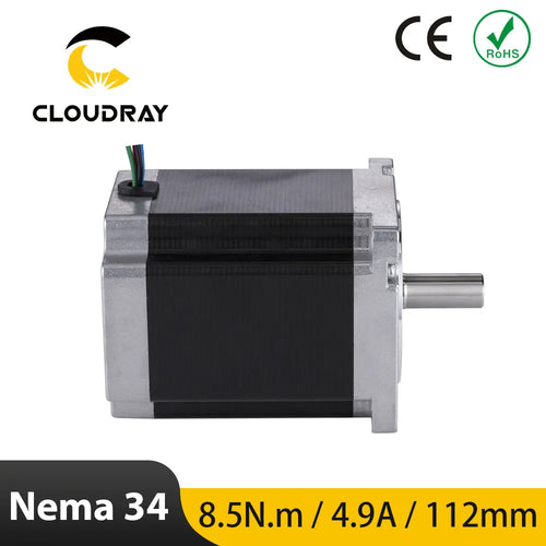 Nema 34 Stepper Motor - 86mm, 8.5N.m, 4.9A (34CS85EK-490) - 4-Lead