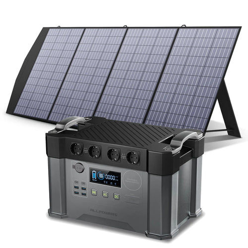 ALLPOWERS 2400W/1092Wh/1500Wh with 200W Foldable Solar Panel