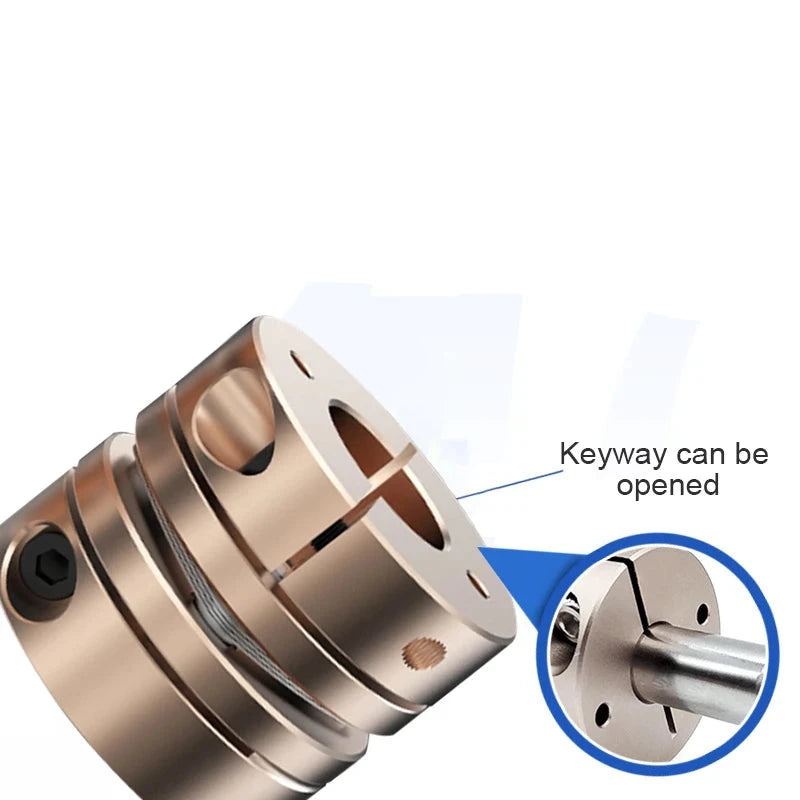 Acoplador de acoplamiento de diafragma único D45L35 flexible a servo 