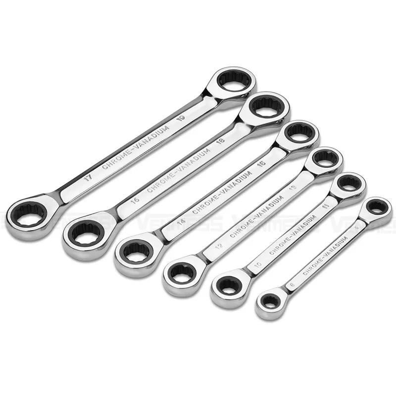 Double Head Ring Ratchet Wrench 8/9/10/11/12/13/14/15/16/17/18/19mm